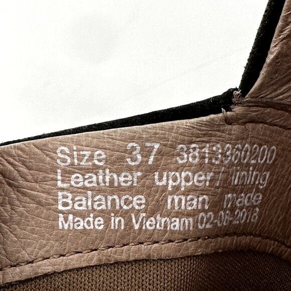 Dansko Raina Ankle Boots Low Cut Nubuck Leather Zip Up Almond Toe Black 6.5 - Picture 6 of 7